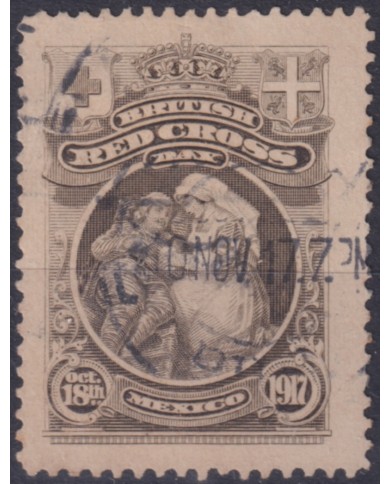 F-EX49137 MEXICO 1917 RED CROSS CINDERELLA.