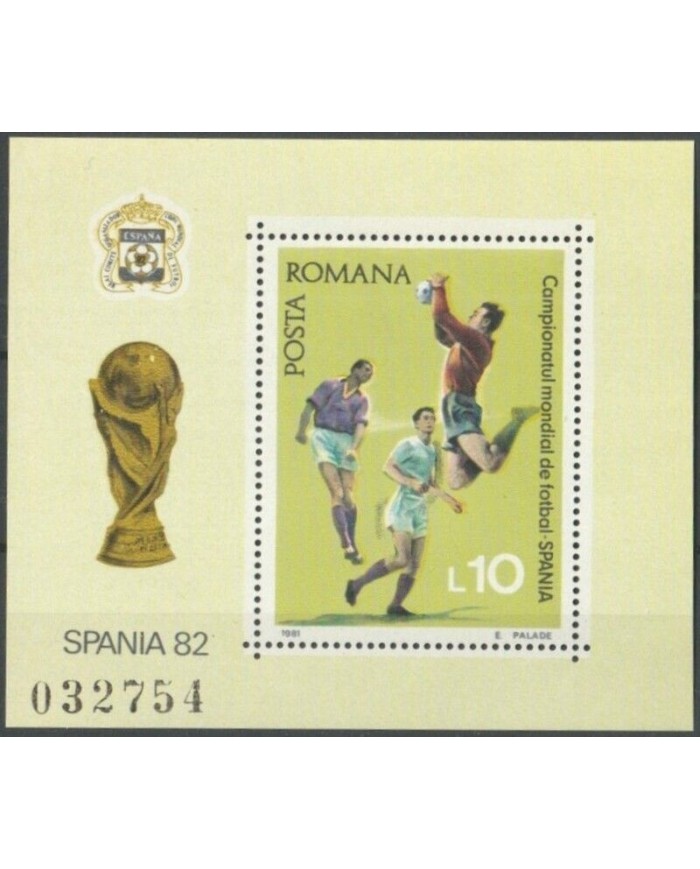 F-EX48952 RUMANIA MNH 1982 SPAIN ESPAÑA SOCCER FOOTBALL FUTBOL WOLD CUP.