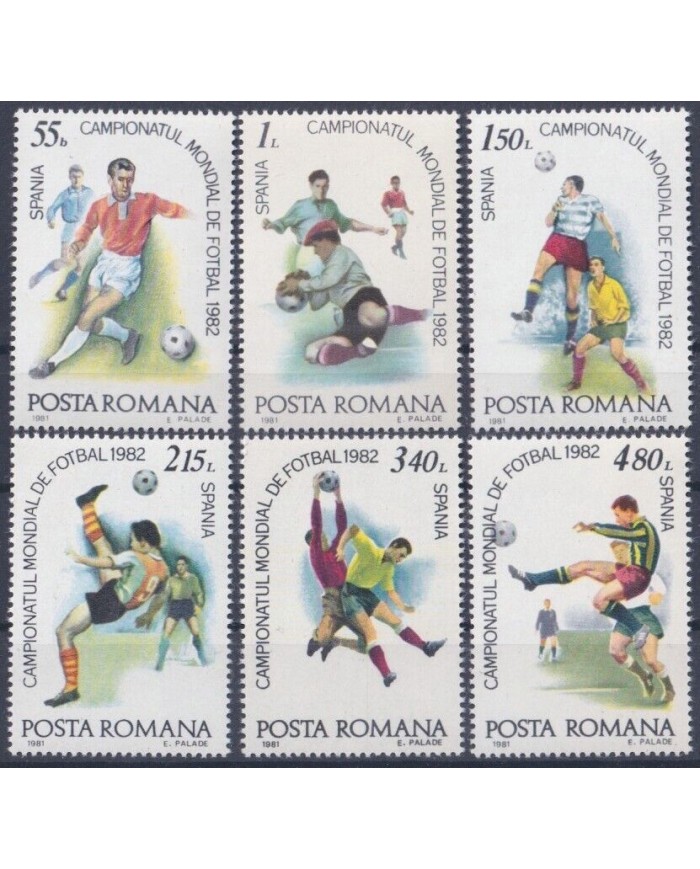 F-EX48954 RUMANIA MNH 1982 SPAIN ESPAÑA SOCCER FOOTBALL FUTBOL WOLD CUP.
