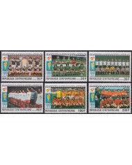 F-EX48966 CENTRAL AFRICA MNH 1982 WORLD CHAMPIONSHIP SOCCER FOOTBALL.