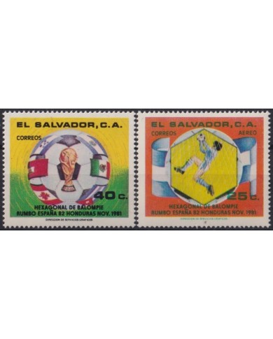 F-EX49084 EL SALVADOR MNH 1981 SPAIN SOCCER FUTBOL CHAMPIONSHIP.