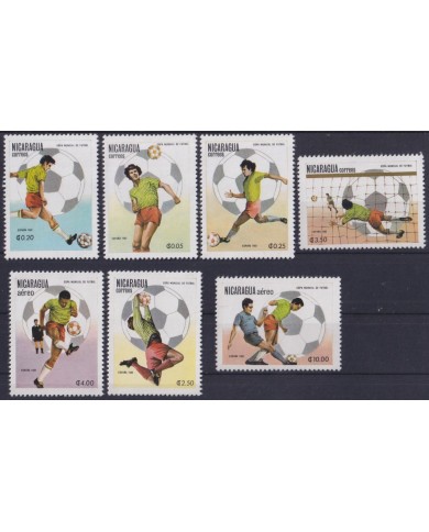 F-EX49113 NICARAGUA MNH 1982 SPAIN SOCCER FOOTBALL WORLD CHAMPIONSHIP.