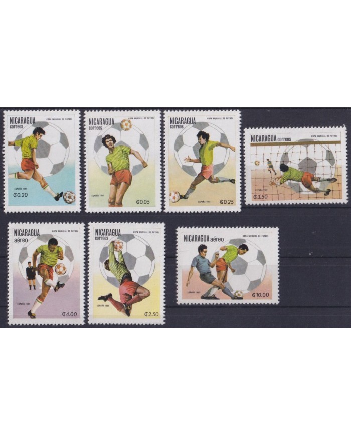 F-EX49113 NICARAGUA MNH 1982 SPAIN SOCCER FOOTBALL WORLD CHAMPIONSHIP.
