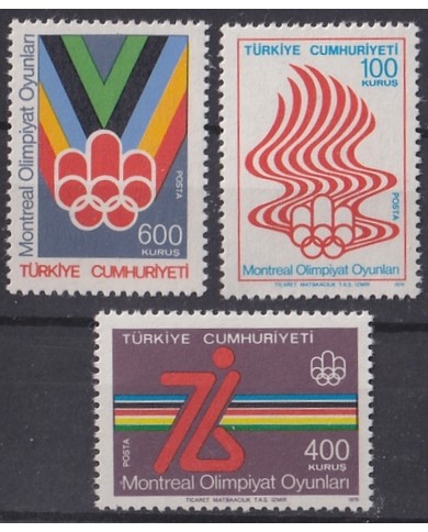 F-EX47643 TURKEY MNH 1976 MONTREAL OLYMPIC GAMES.