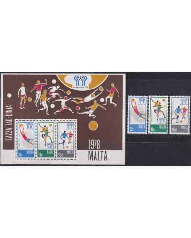 F-EX47677 MALTA MNH 1978 WORLD FOOTBALL SOCCER CHAMPIONSHIP.