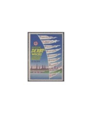 F-EX3602 GERMANY ALEMANIA CINDERELLA 1939 DERBY WOCHE HAMBURG POSTER 55x75mm NO GUM