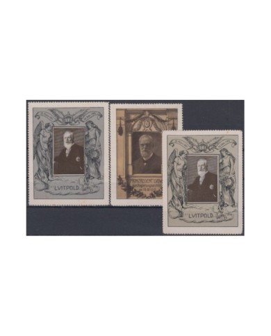 F-EX7710 GERMANY ALEMANIA OLD CINDERELLA STAMPS LOT. NO GUM, LEOPOLD GERMAN NOBILITY