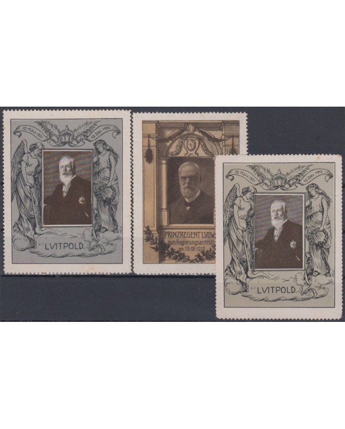 F-EX7710 GERMANY ALEMANIA OLD CINDERELLA STAMPS LOT. NO GUM, LEOPOLD GERMAN NOBILITY
