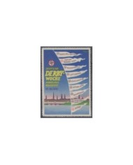 F-EX15537 GERMANY ALEMANIA 1936 DERBY WOCHE HAMBURG NO GUM NAZI-EMBLEM, 54x74mm.