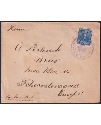 F-EX41292 VENEZUELA COVER TO CZECHOSLOVAKIA.