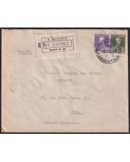 F-EX41405 ARGENTINA 1935 REGISTERED COVER TO FRANCE.