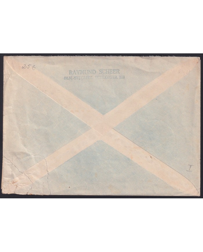 F-EX41409 GERMANY DDR 1950 COVER TO ENGLAND.