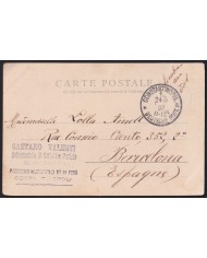 F-EX43102 GERMANY LEVANT TURKEY 1902 CONSTANTINOPLE POSTCARD TO SPAIN BARCELONA.
