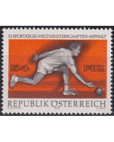 F-EX48258 AUSTRIA MNH 1976 SPORT SKITTLES CHAMPIONSHIP.