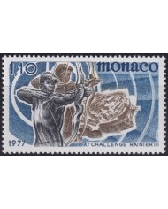 F-EX48259 MONACO MNH 1977 ARCHERY X CHAGENGE RAINIER III.