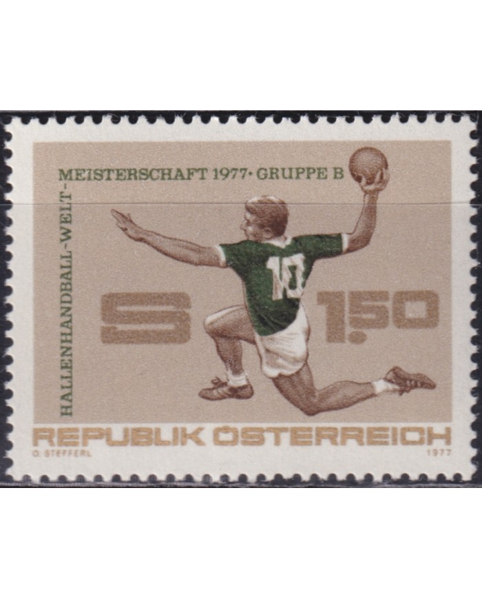 F-EX48261 AUSTRIA MNH 1977 SPORT HANDBALL.