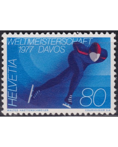 F-EX48270 SWITZERLAND MNH 1977 WINTER SPORT SKI SKITING.
