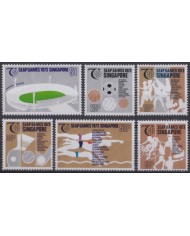 F-EX48380 SINGAPORE MNH 1973 SEAP GAMES ATHLETISM CYCLING STADIUM.