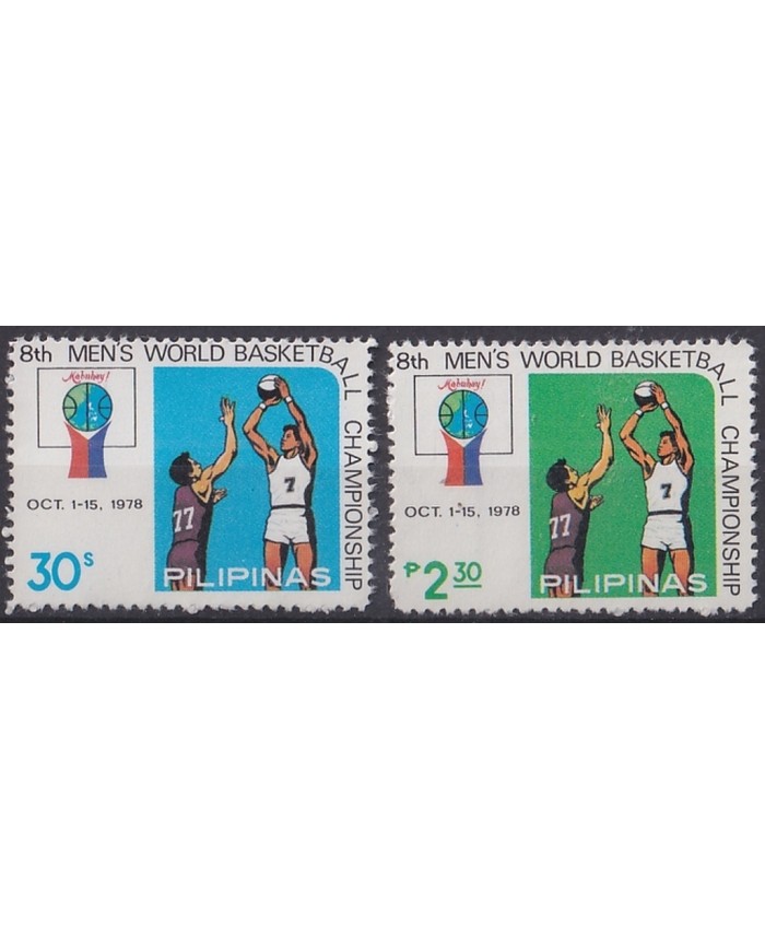 F-EX47637 PHILIPPINES MNH 1978 SPORT BASKETBALL WORLD CHAMPIONSHIP.