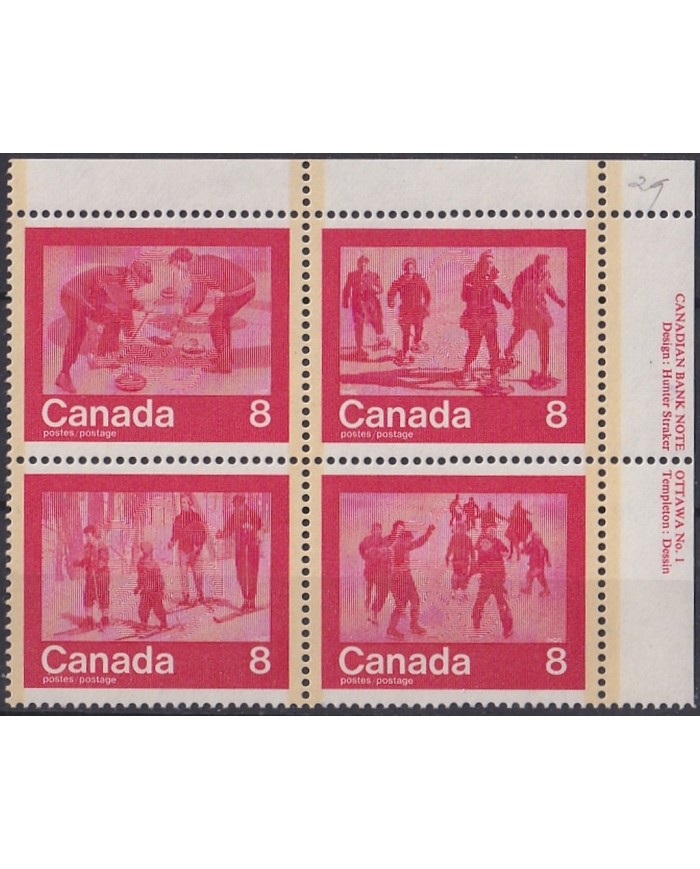 F-EX47626 CANADA MNH 1974 WINTER SPORT SKI CURLING SKATING.