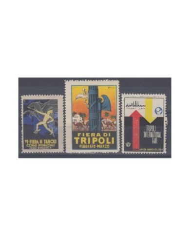 F-EX9135 ITALY ITALIA CINDERELLA LYBIA LIBIA. TRIPOLI FAIR 1932-1968. MH.