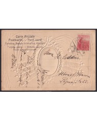 F-EX41399 ARGENTINA 1913 POSTCARD PRESIDENT SAENZ PEÑA TO GERMANY.