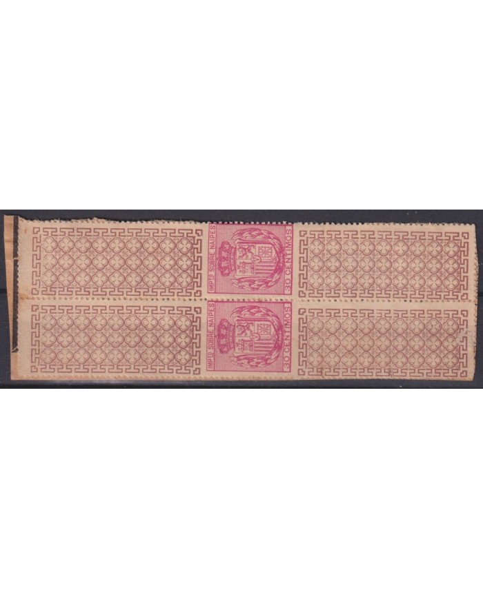 F-EX41439 ESPAÑA SPAIN 1893-95 NAIPES GAMES REVENUE STAMPS PAIR LOT. RARE.