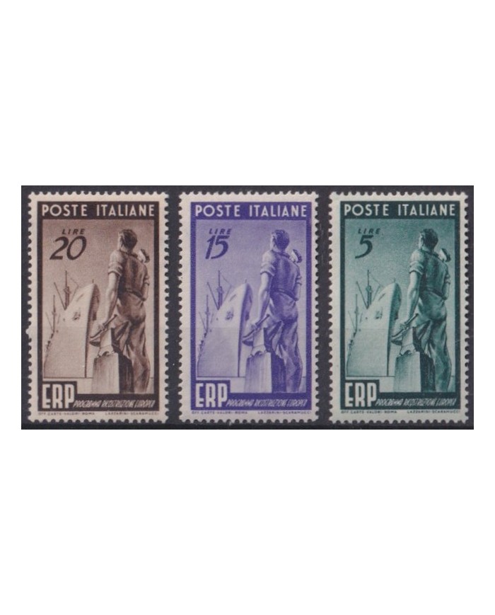 F-EX43158 ITALY 1949 MH ERP PROGRAM SHIP COMPLETE SET.