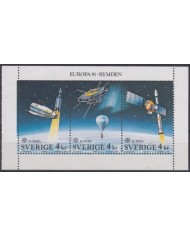 F-EX48214 SWEDEN MNH 1991 EUROPA CEPT SPACE SATELLITE ROCKET.