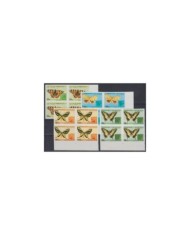 F-EX15062 CAMBODIA 1994 MNH PROOF IMPERFORATED BUTTERFLIES MARIPOSAS BLOCK 4.