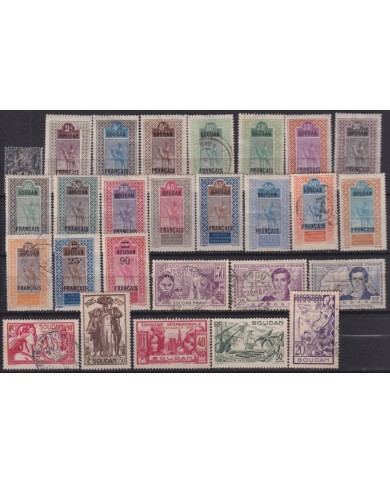F-EX49354 SOUDAN SUDAN FRANCE COLONIES STAMPS LOT.