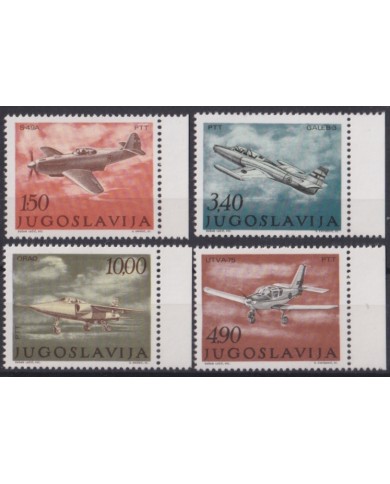 F-EX48337 YUGOSLAVIA MNH 1978 WAR AVION AIRPLANE MILITAR AVIATION.