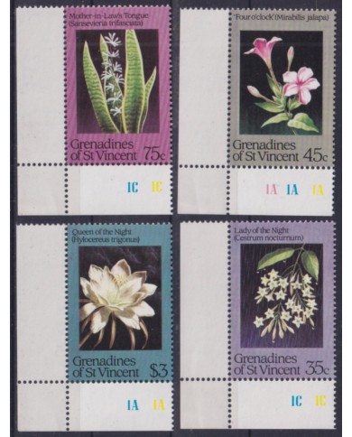 F-EX49226 GRENADINES & ST VINCENT MNH 1984 FLOWER FLORES.