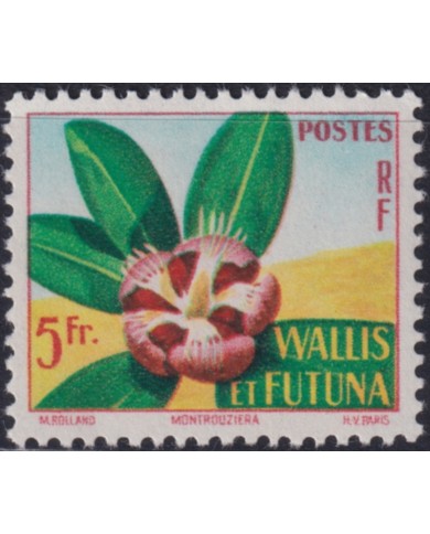 F-EX49235 WALLIS ET FUTUNA MNH 1958 5 fr FLOWER FLORES ORCHID ORQUIQUEAS.