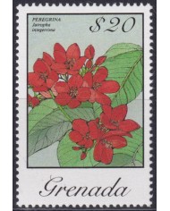 F-EX49229 GRENADA MNH 1986 20$ FLOWER FLORES PEREGRINA.