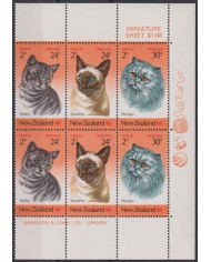 F-EX49255 NEW ZEALAND MNH 1983 FELINE CAT GATOS FELINOS.