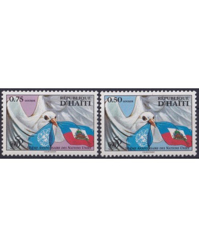 F-EX49239 HAITI MNH 1996 50th ANNIV UNITED NATION PIGEON BIRD AVES PAJAROS VOGEL OISEAUX.