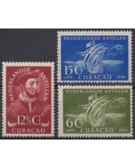 F-EX49247 CURACAO CURAZAO MNH 1949 DISCOVERY SHIP ALONSO DE OJEDA.