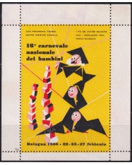 F-EX49540 ITALY ITALIA CINDERELLA 1968 CHILDREN CARNIVAL ORIGINAL GUM.