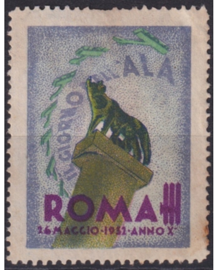 F-EX49547 ITALY ITALIA CINDERELLA MNH 1932 ROMA AVIATION AIRPLANE EXHIBITION.