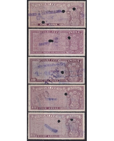 F-EX49726 INDIA LOCAL REVENUE TAX. RAJASTHAN OVERPRINT TIPO I.