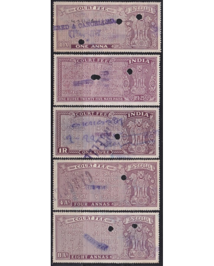 F-EX49726 INDIA LOCAL REVENUE TAX. RAJASTHAN OVERPRINT TIPO I.
