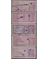 F-EX49726 INDIA LOCAL REVENUE TAX. RAJASTHAN OVERPRINT TIPO I.