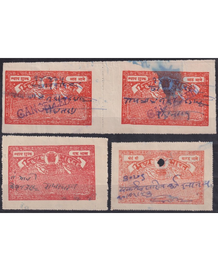 F-EX49332 INDIA REVENUE MAHDA COURT FEE CENTRAL INDIA.