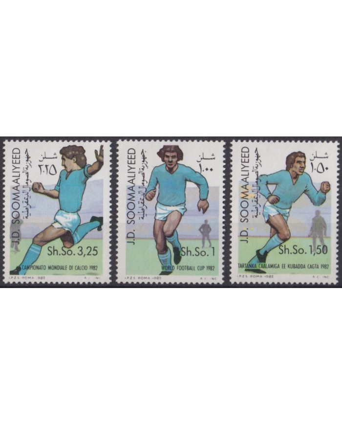 F-EX49493 SOMALIA MNH 1982 WORD CHAMPIONSHIP SOCCER FOOTBALL SET SHEET.