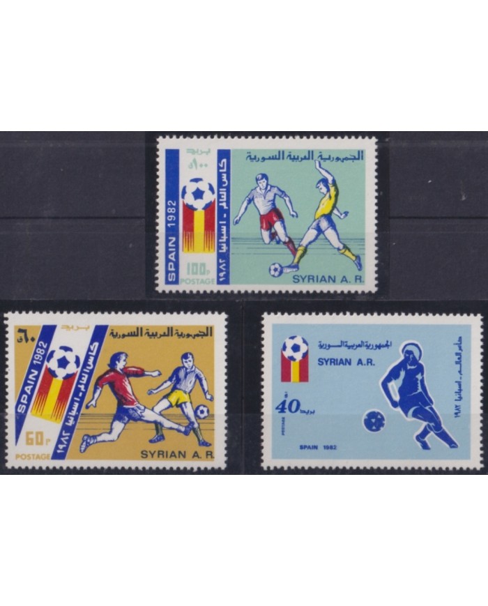 F-EX49494 SYRIA SIRIA MNH 1982 SOCCER WORLD CHAMPIONSHIP CUP.