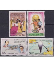 F-EX49516 BARBUDA MNH 1978 HISTORIC EVENTS WORLD SOCCER FOOTBALL CUP AIRPLANE.