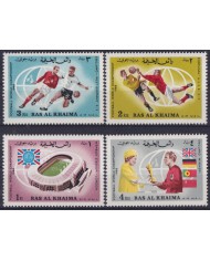 F-EX49528 RAS AL KHAIMA SOUTH ARABIA MH 1966 WORLD SOCCER FOOTBALL CUP.