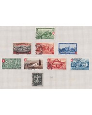 F-EX37589 SWITZERLAND HELVETIA STAMPS COLLECTION LOT USED.