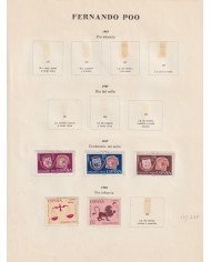 F-EX44070 FERNANDO POO SPAIN COLONIES COLLECTION LOTS UNUSED.
